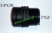 REDUKCJA - CZNIK REDUKCYJNY 3/4" GW na 1" GZ (duga)